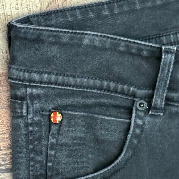 Hudson Signature Bootcut Jeans Women’s Size 30 x34 Flap Pockets Black Wash - Picture 3 of 8